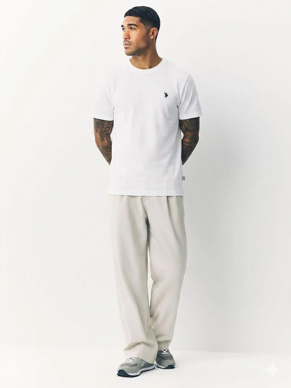 White Regular Fit Premium Signature T-Shirt U.S. Polo Assn.