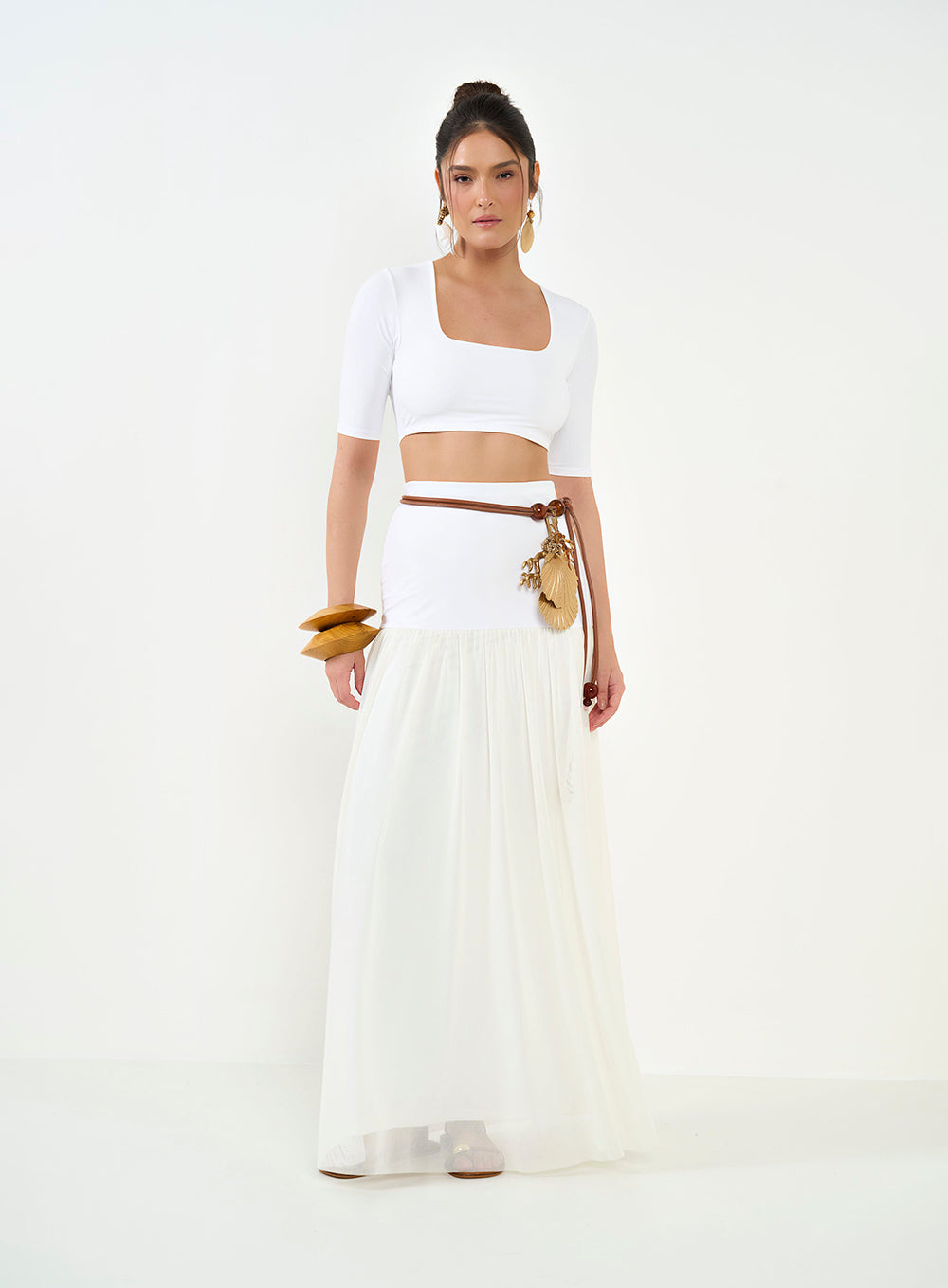 Fitted Square Neck Top Colcci