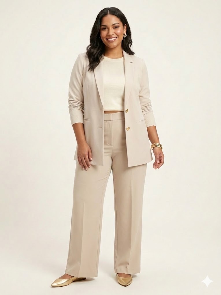 Wide-Leg Trousers with Golden Logo Detail Sissus