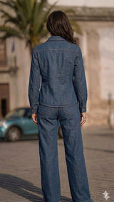 Fitted Denim Shirt Arggido