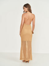 Halter-Neck Mermaid Midi Dress Colcci