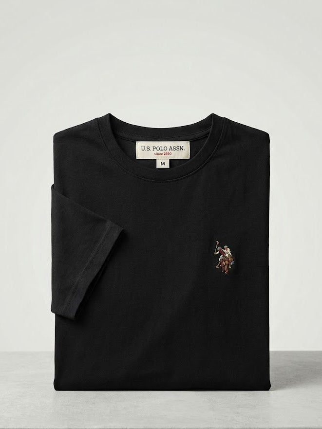 Black Double Horsemen T-Shirt U.S. Polo Assn.