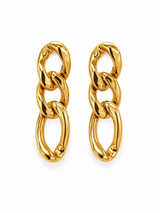 Golden Chain Link Earrings Jetlag