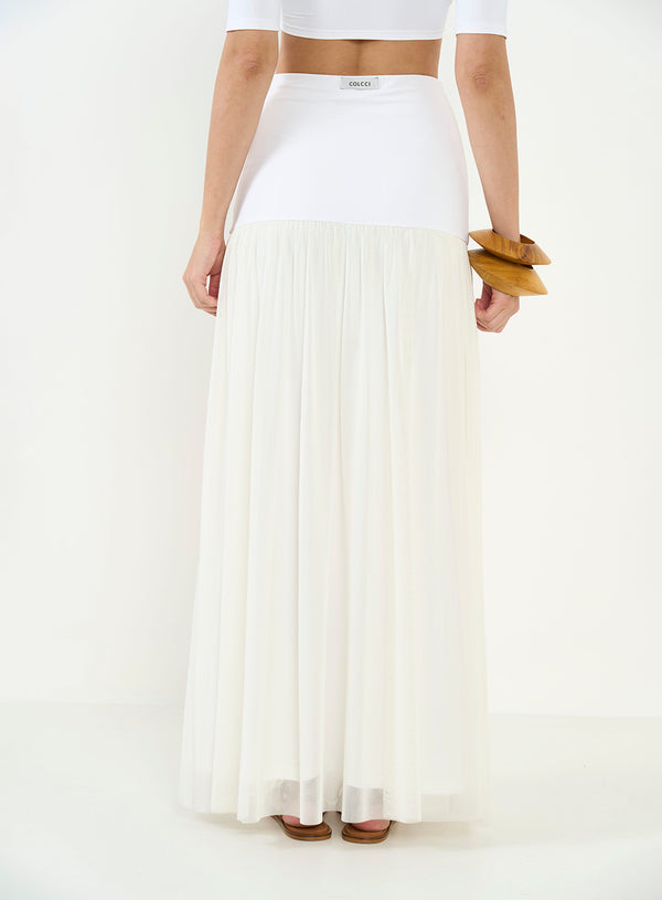 Joana Tulle Maxi Skirt Colcci