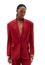 Oversized Blazer with Front Buttons Lança Perfume