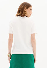 Short Sleeve T-Shirt with Embellishments Lança Perfume