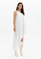 One-Shoulder Asymmetric Super Midi Dress Lança Perfume