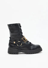 Low-Cut Boot with Statement Logo Buckle Lança Perfume