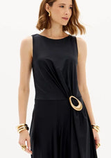 Sleeveless Wide-Leg Jumpsuit with Decorative Trim Lança Perfume
