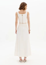 Textured Super Midi Lady-Like Skirt Lança Perfume
