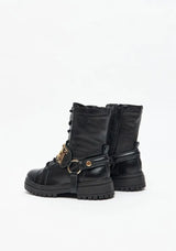 Low-Cut Boot with Statement Logo Buckle Lança Perfume