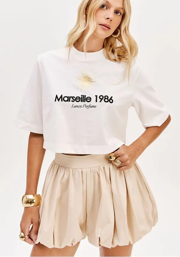 T-shirt Gráfica Oversized Boxy Lança Perfume