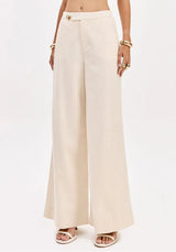 Structured Cotton Wide-Leg Trousers Lança Perfume