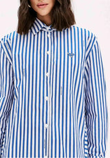 Longline Pinstripe Long Sleeve Shirt Lança Perfume