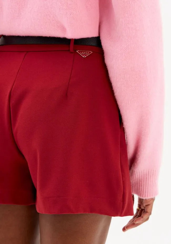 High-Waisted Skort with Belt Lança Perfume