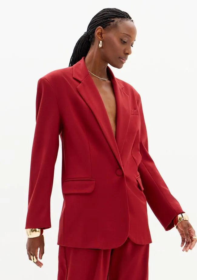 Oversized Blazer with Front Buttons Lança Perfume