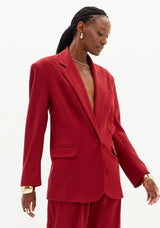 Oversized Blazer with Front Buttons Lança Perfume
