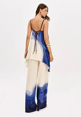 Printed Longline Strappy Top Lança Perfume