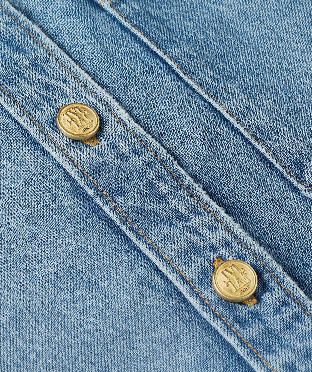 Dessie Oversized Denim Blouse - Blue Denim JOSH V