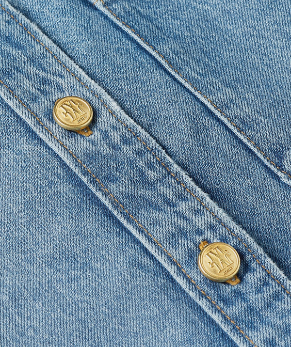 Dessie Oversized Denim Blouse - Blue Denim JOSH V