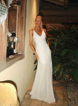 Tulle & Linen Maxi Dress Colcci