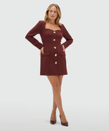 Vestido justo ELY - bordeaux JOSH V