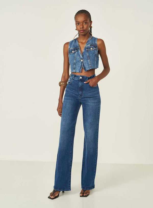 Berlim High-Rise Straight Leg Jeans Colcci