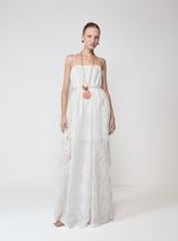 Long Flowing Embroidered Dress Colcci