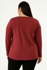 Women’s Long Sleeve V-Neck Top Quattro Venti