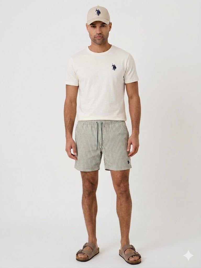 Stripe Seersucker Swim Shorts U.S. Polo Assn.