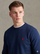 Natural Classic Fit Men’s Double Horsemen Sweatshirt U.S. Polo Assn.