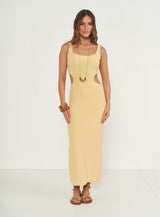 Open-Work Knit Midi Dress Colcci