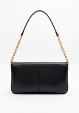 Leather Clutch with Maxi Metal LP Detail Lança Perfume