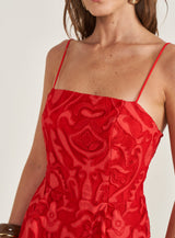 Embroidered Cinch-Waist Mini Dress Colcci