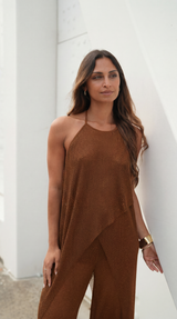 Umber Halter Top Sahoco