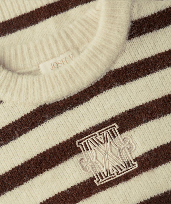 Ize Oversized Striped Sweater - Brown Stripe JOSH V