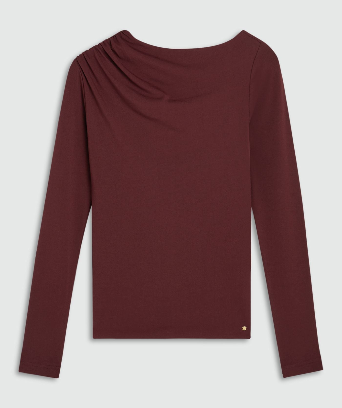 Lenie Slim Fit Top - Burgundy JOSH V