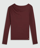 Lenie Slim Fit Top - Burgundy JOSH V
