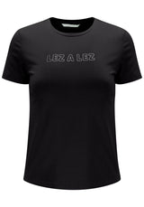 T-shirt com efeito de brilho Lez a Lez