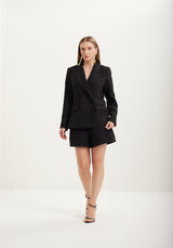 Mid-Rise Tweed Shorts with Front Pockets LEZ A LEZ