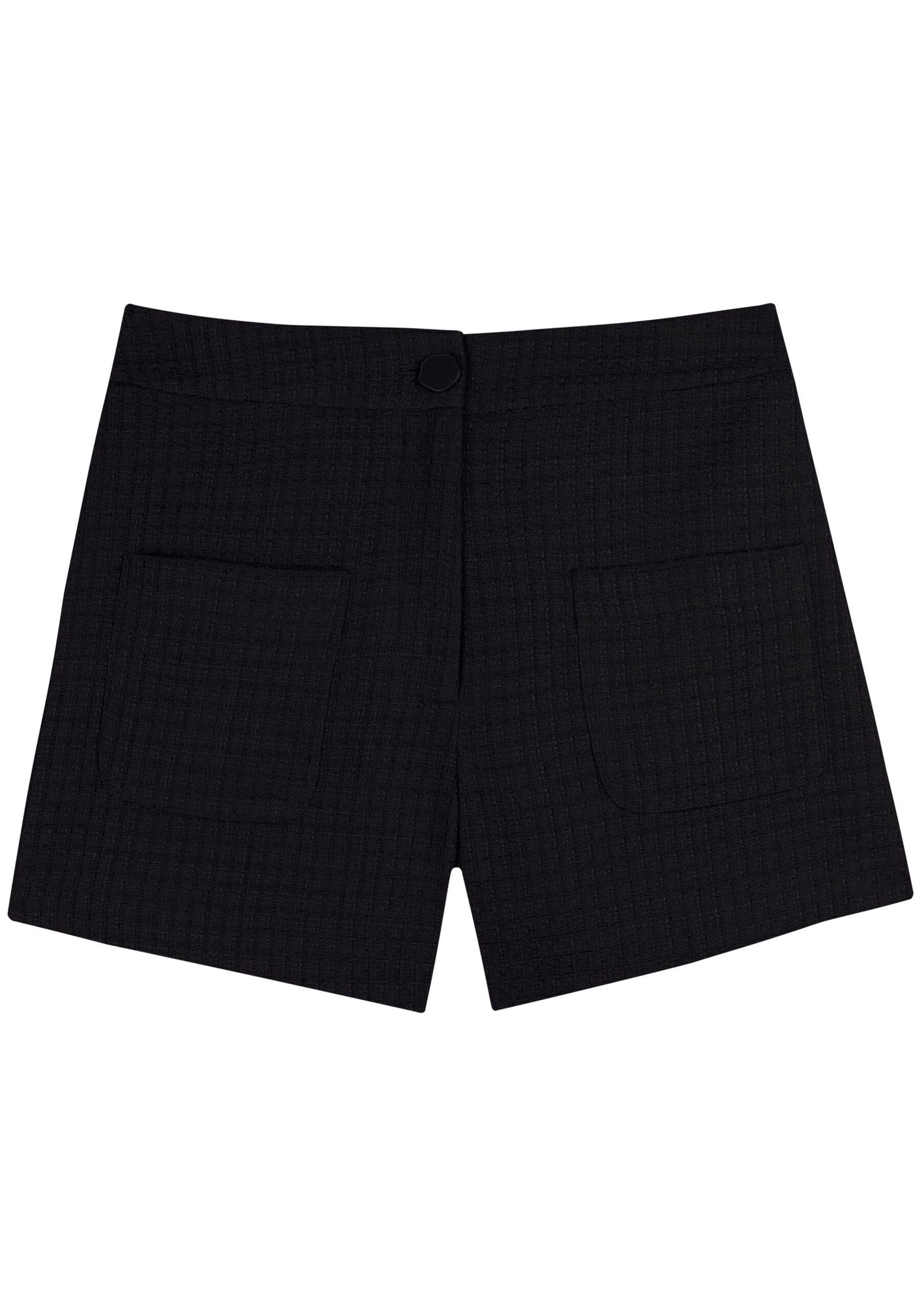 Mid-Rise Tweed Shorts with Front Pockets LEZ A LEZ