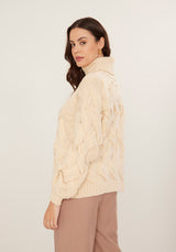 High Neck Knit Sweater with Long Sleeves Lez a Lez