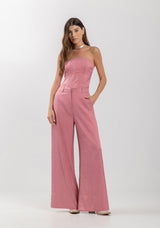 High-Waisted Flare Pants with Wide Hem and Belt Loops LEZ A LEZ
