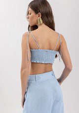 Tailored Cotton Trousers with High Waist and Button Details Lez a Lez
