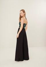 High-Waisted Viscose Wide-Leg Trousers LEZ A LEZ