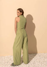 High-Waisted Straight-Leg Trousers Lez a Lez