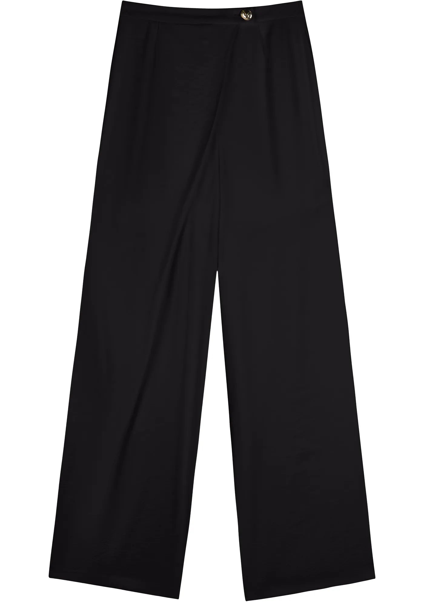 High-Waisted Overlap Straight-Leg Trousers Lez a Lez