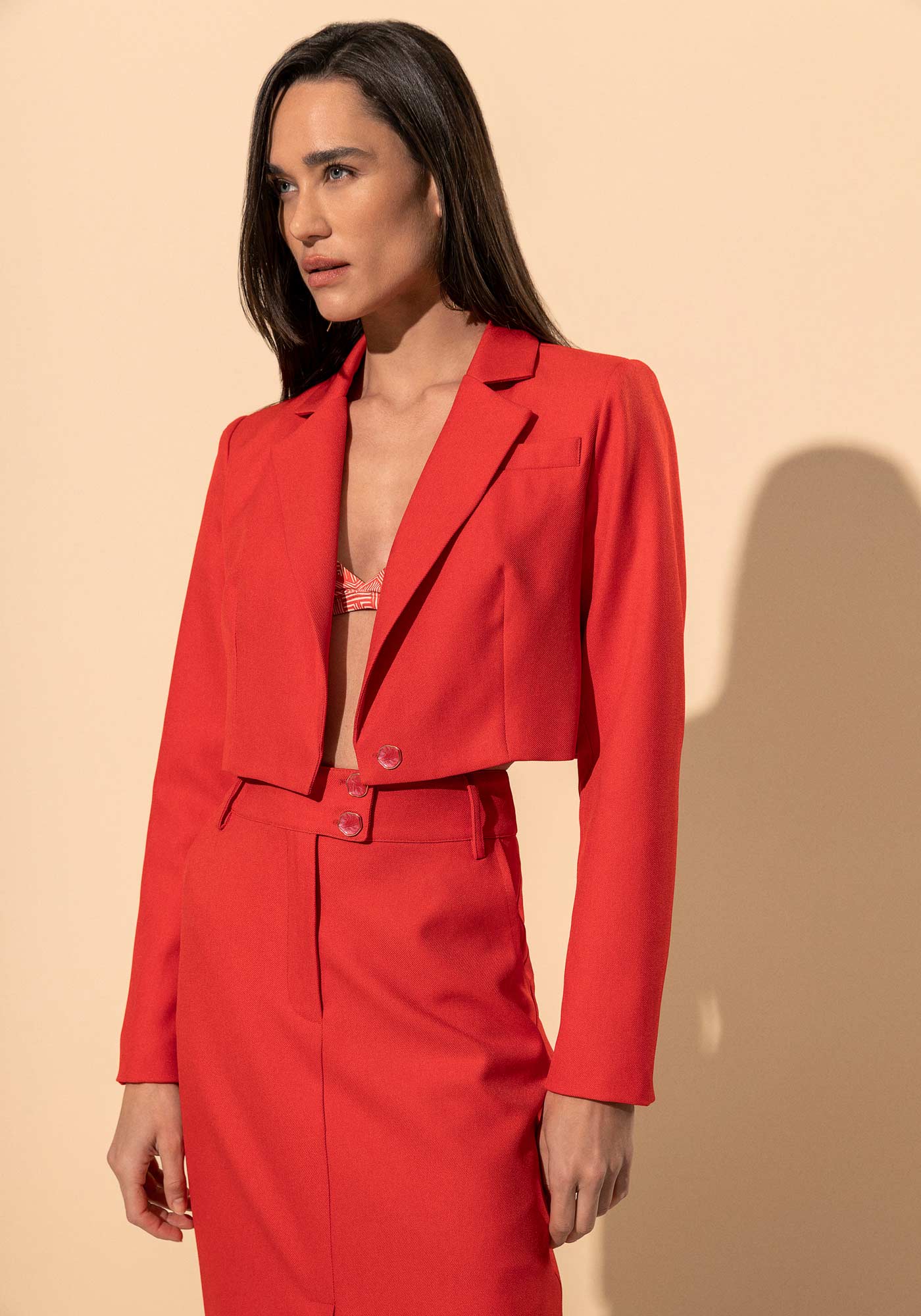 Tailored Cropped Blazer Lez a Lez