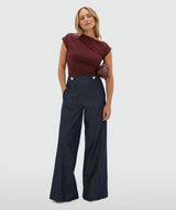 Percy Slim Fit Top - Burgundy JOSH V