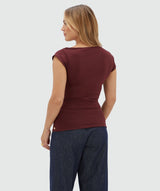 Percy Slim Fit Top - Burgundy JOSH V